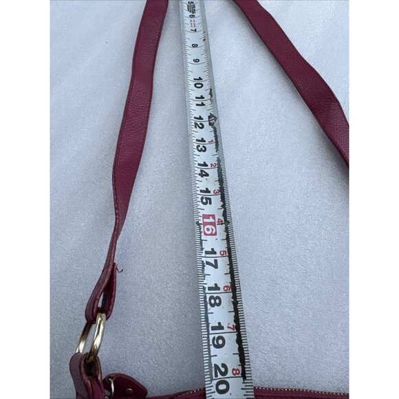 Furla Magenta Pebbled Leather Shoulder Bag - Picture 11 of 11